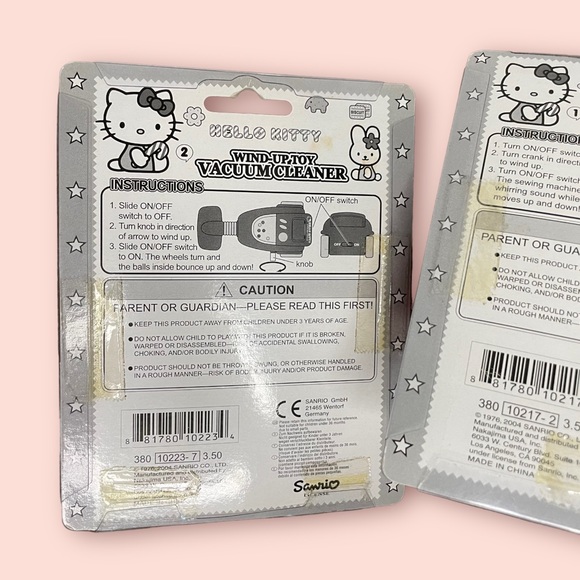 Hello Kitty Wind Up Toy Bundle Washing Machine, Sewing Machine, Vacuum Cleaner - Picture 3 of 6